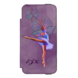 Ballerinaen i Arabesque placerar, monogramen
