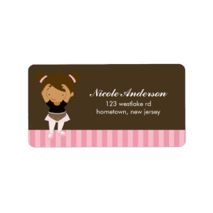 Ballerinaetiketter Adressetikett