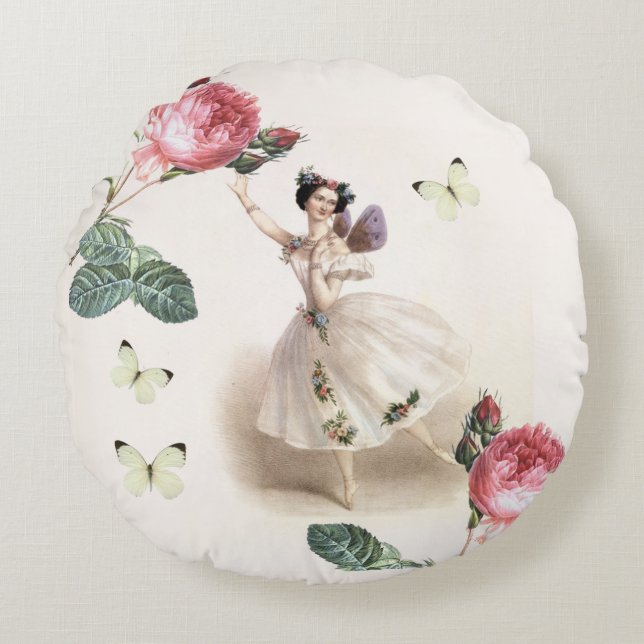 Ballerinafe Rund Kudde (Framsidan)