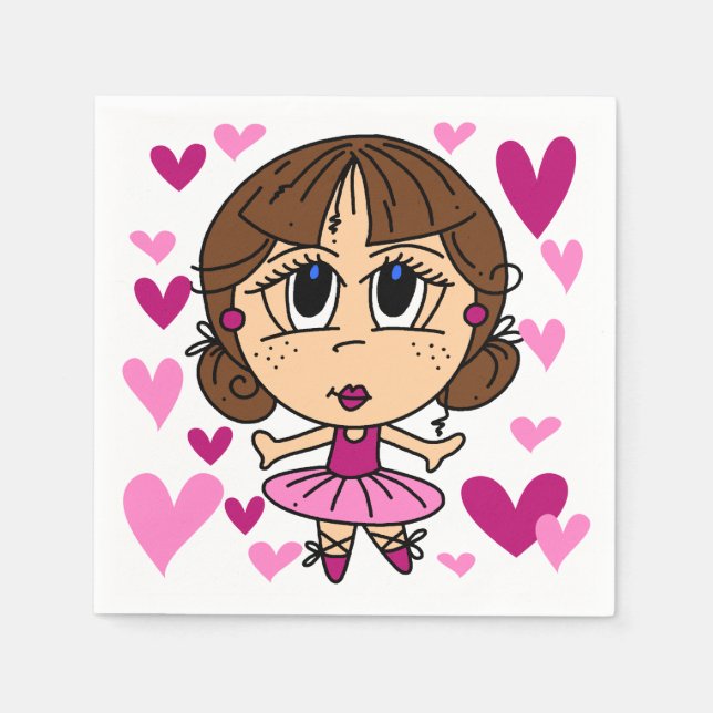 Ballerinaflicka Pappersservett (Framsidan)