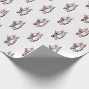Ballerinafötter på spets #3 Ljust Rosa Presentpapper