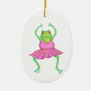 Ballerinagrodaprydnad Julgransprydnad Keramik