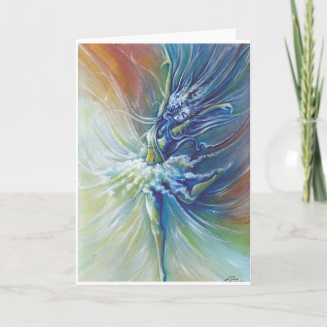 Ballerinahälsningkort Kort (Framsida)