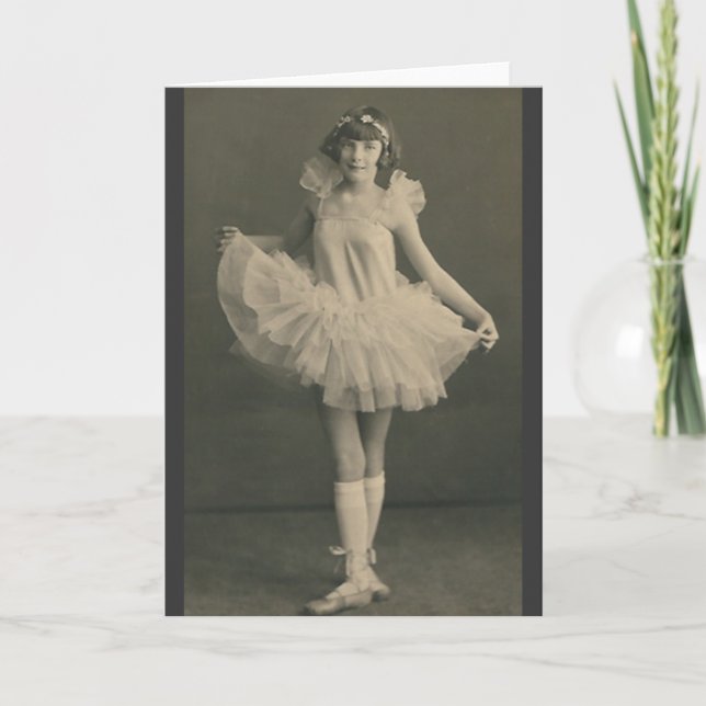 ballerinahälsningkort kort (Framsida)