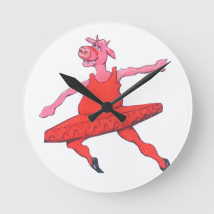 Ballerinako Rund Klocka
