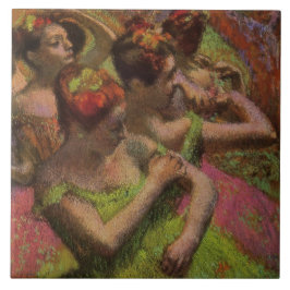Ballerinas Adjusting Their Dresses (Edgar Degas) Kakelplatta