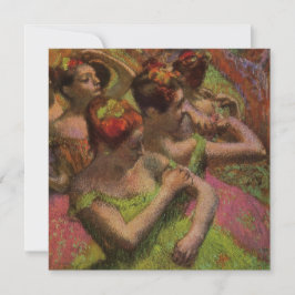 Ballerinas Adjusting Their Dresses (Edgar Degas) Kort