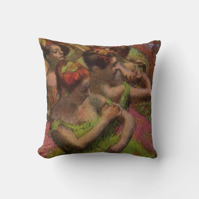 Ballerinas Adjusting Their Dresses (Edgar Degas) Kudde (Framsida)