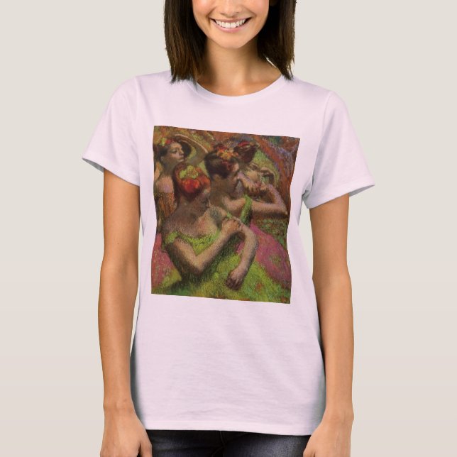Ballerinas Adjusting Their Dresses (Edgar Degas) T Shirt (Framsida)