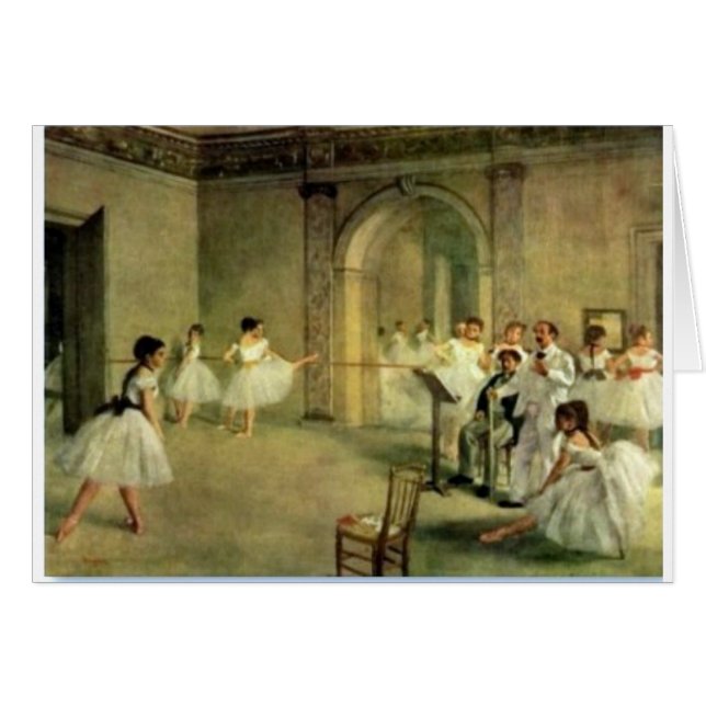 Ballerinas av Edgar Degas Hälsningskort (Framsidan Horizontal)