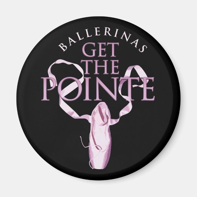 Ballerinas Hämta Pointe Magnet (Framsidan)