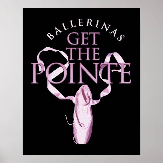 Ballerinas Hämta Pointe Poster (Framsidan)