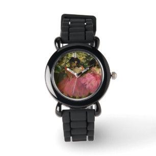 Ballerinas i rosor av Edgar Degas Armbandsur