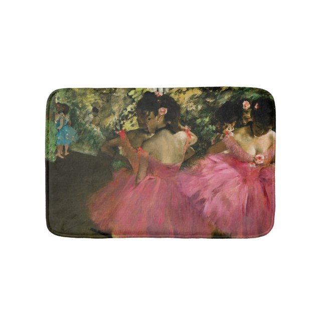 Ballerinas i rosor av Edgar Degas Badrumsmatta (Framsidan)