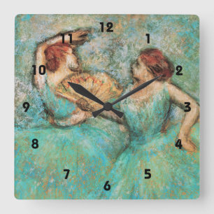 Ballerinas vid Degas ~ kvadrerar väggen tar tid på Fyrkantig Klocka