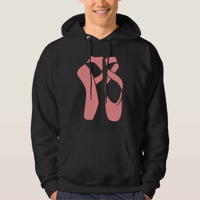 Ballerinaskor balett snörskor tofflor hoodie (Framsida)