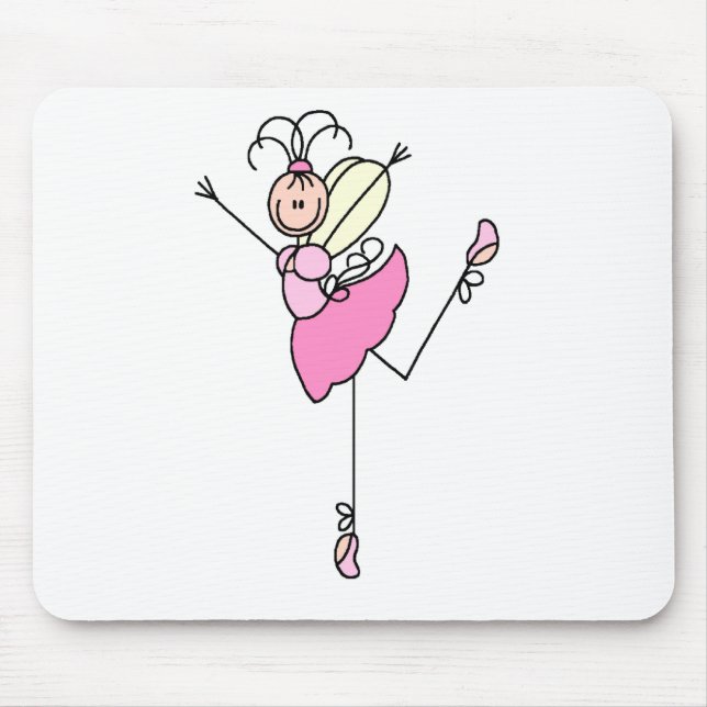 Ballerinastick figur tre Mousepad Musmatta (Framsidan)