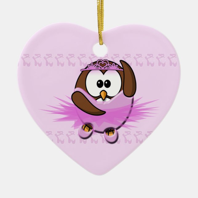 ballerinauggla julgransprydnad keramik (Framsidan)