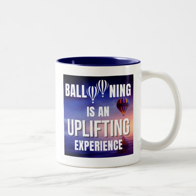 Ballering är en uppmjukande upplevelse Två-Tonad mugg (Höger)