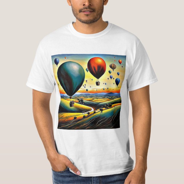 Ballering av hett luft t shirt (Framsida)