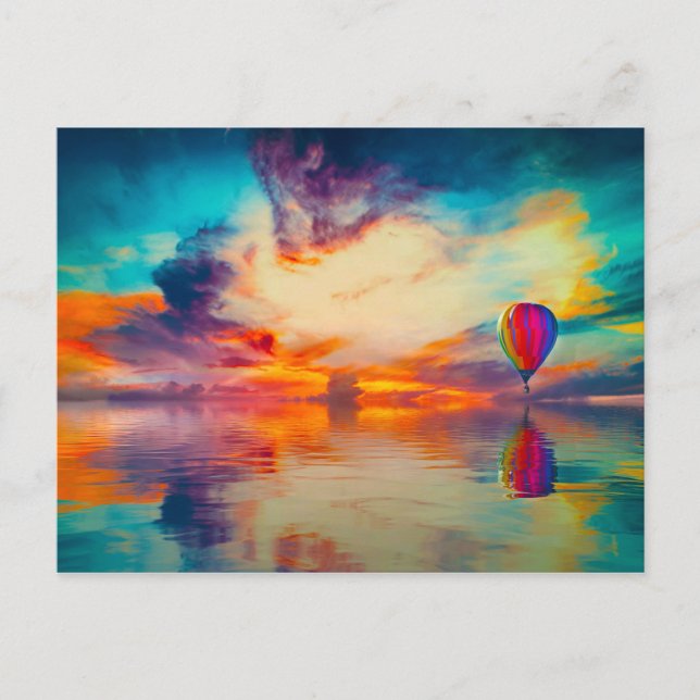 Ballering av hett Luft Vykort (Framsida)