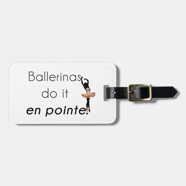 Ballerinor så gör det! bagagebricka (Horisontell Framsida)