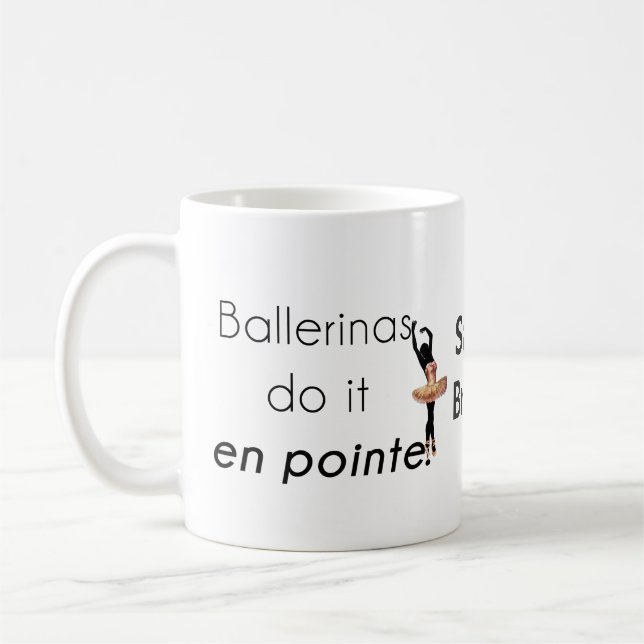 Ballerinor så gör det! kaffemugg (Vänster)