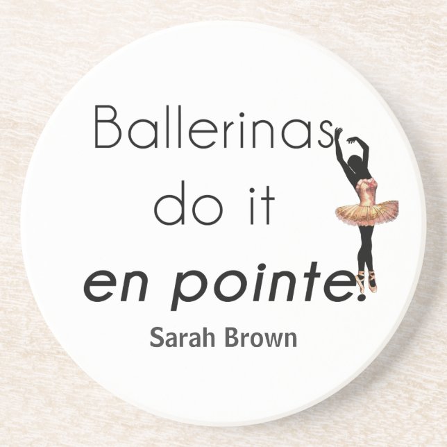 Ballerinor så gör det! underlägg sandsten (Framsidan)