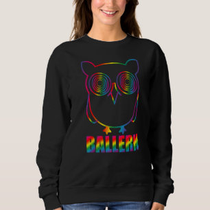 Ballern Eule Hardstyle Edm Music Rave Techno T Shirt