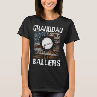 Ballers Baseball GRANDDAD T Shirt