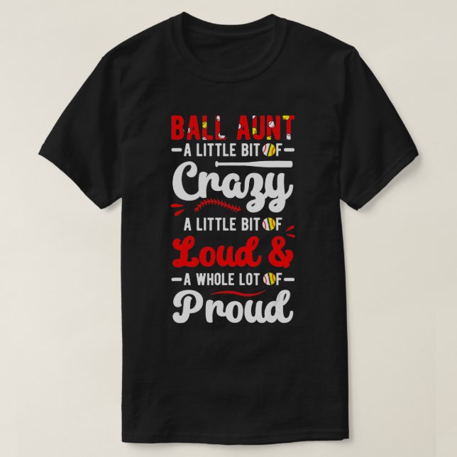 Ballers boll Moster Loud Baseball-softball Moster T Shirt (Design framsida)