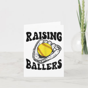 Ballers Softball Mamma Baseball Mamma Mors dag Gif Kort