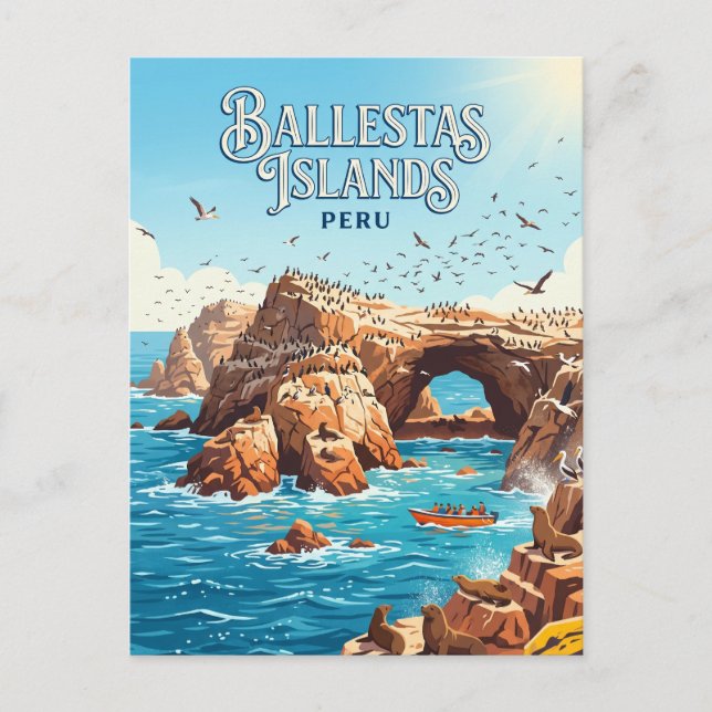 Ballestasöarna Peru Vykort (Framsida)