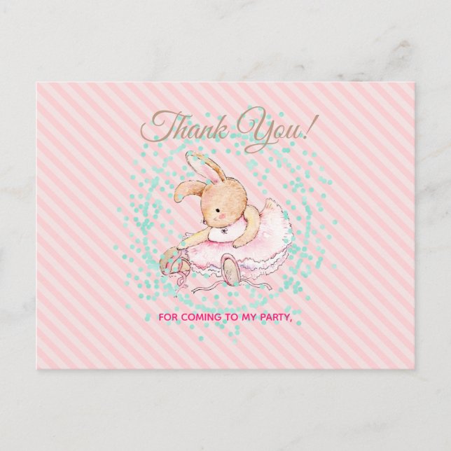 Ballet Animals AquaBallet Animals Aqua Tack Vykort (Framsida)