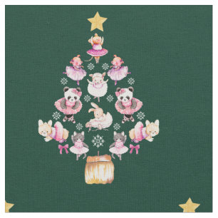 Ballet Animals Ballerina Julgran Tyg
