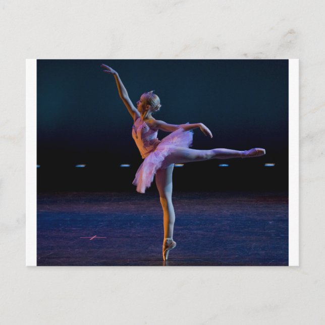 Ballet Arabesque Vykort (Framsida)
