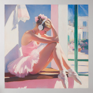 ?Ballet Art i mjuka Pastellkritor Poster