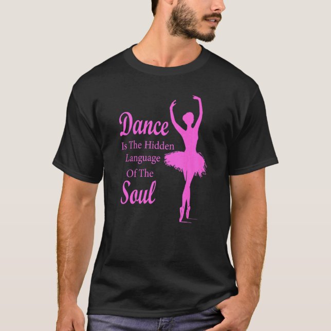 Ballet Ballerina Dance är det gömt språket t T Shirt (Framsida)