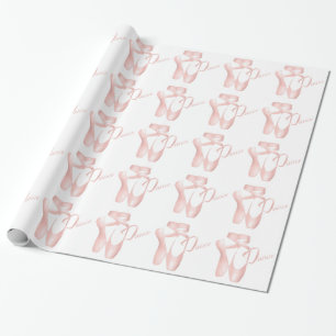 Ballet Ballerina Dance Pointe Shoes Rosa GW Presentpapper