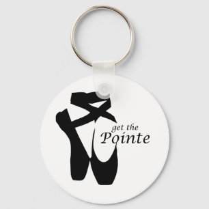 Ballet Ballerina Pointe Shoes Funny Keychain Nyckelring