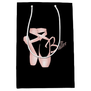 Ballet Ballerina Rosa Pointe Shoes M Gift Bag