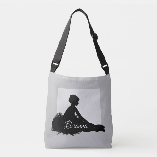Ballet Ballerina Silhouette Dance Axelväska (Framsida)