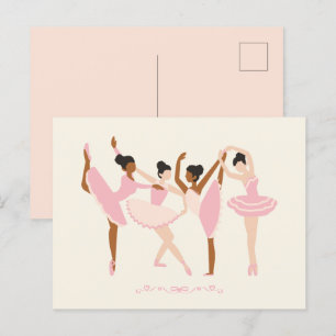 Ballet Ballerina Vykort