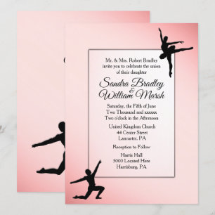 Ballet Ballet Dancers bröllop Inbjudningar