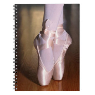 Ballet Ballet Toe Shoes Anteckningsbok Med Spiral