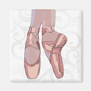 Ballet Ballet Tofflor Toe Shoes Magnet