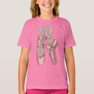 Ballet Ballet Tofflor Toe Shoes T Shirt