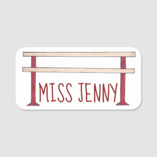 Ballet Barre Dance Teacher Choreographer Ballerina Namnbricka