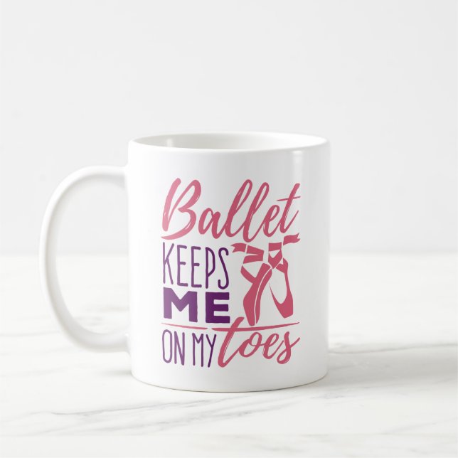 Ballet Behållor mig på mina leksaker Ballerina Dan Kaffemugg (Vänster)