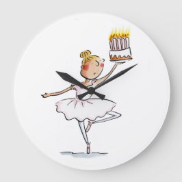 Ballet Birthday Stor Klocka